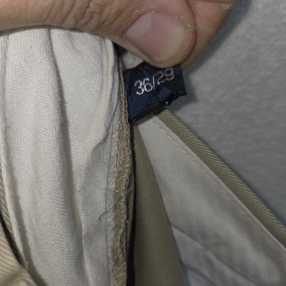 Vtg Polo Ralph Lauren Preston Pants Mens Flat Front 36x29 Preppy Chino Lot of 2 - Picture 8 of 13